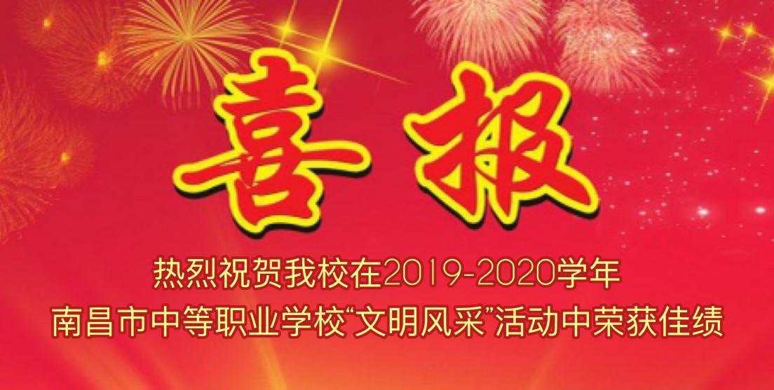 leyu体育在2019-2020学年南昌市中等职业学校“文明风采”活动中荣获佳绩