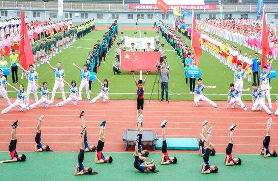 leyu体育师生代表队参加2019年南昌市第七届校园体育节